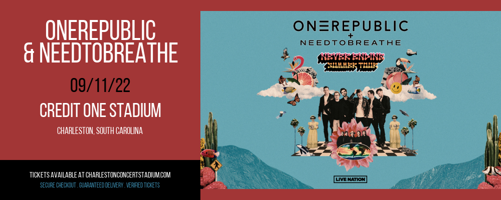 OneRepublic & Needtobreathe at Credit One Stadium tickets OneRepublic & Needtobreathe at Credit One Stadium