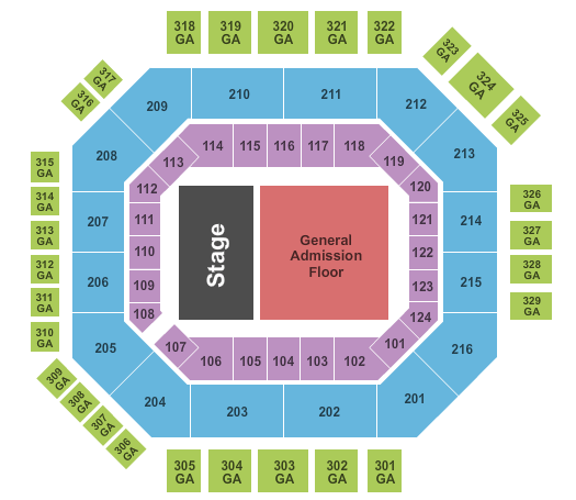 Credit One Stadium Seating Chart